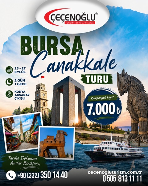 BURSA ÇANAKKALE TURU