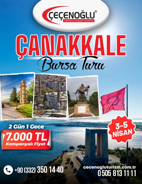 BURSA ÇANAKKALE TURU